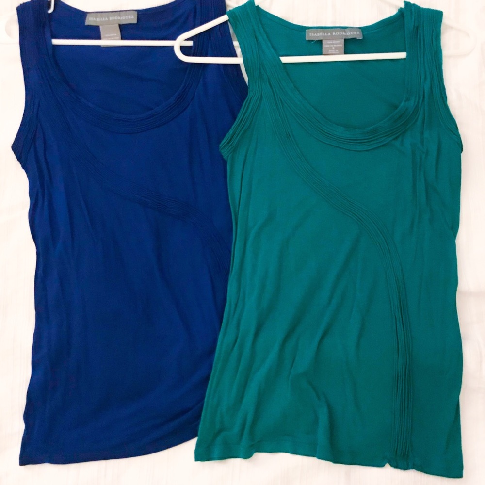 Two Isabella Rodriguez tank tops